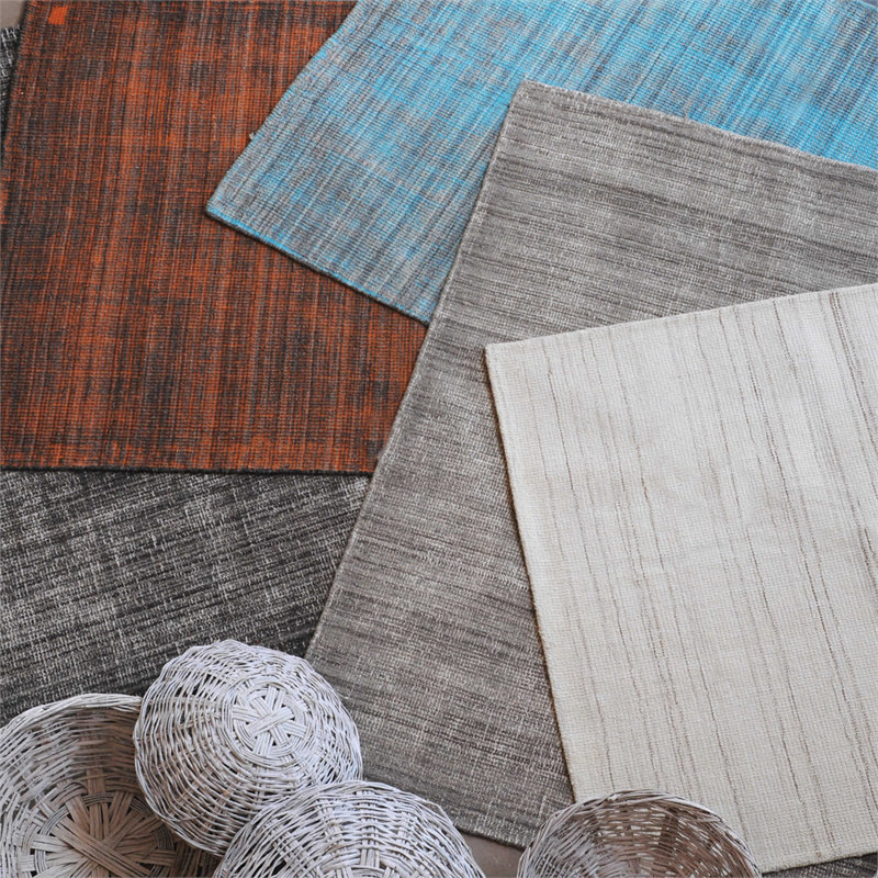 Tapis gris en laine tissé à la main Neese, 5 pi x 8 pi