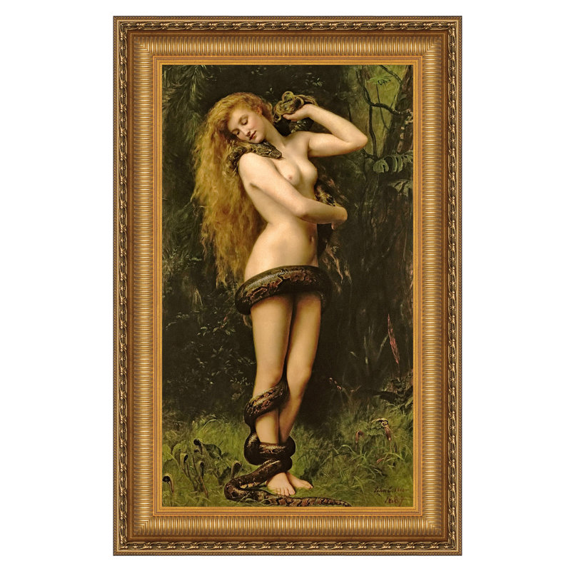 "Lilith" par John Collier, reproduction sur toile, H 32,25 po x l 22,25 po