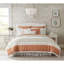 Édredon corail 9 pièces Dawn - coton doux, bride, 2 taies décoratives, 3 coussins décoratifs Euro-118651982-118651984