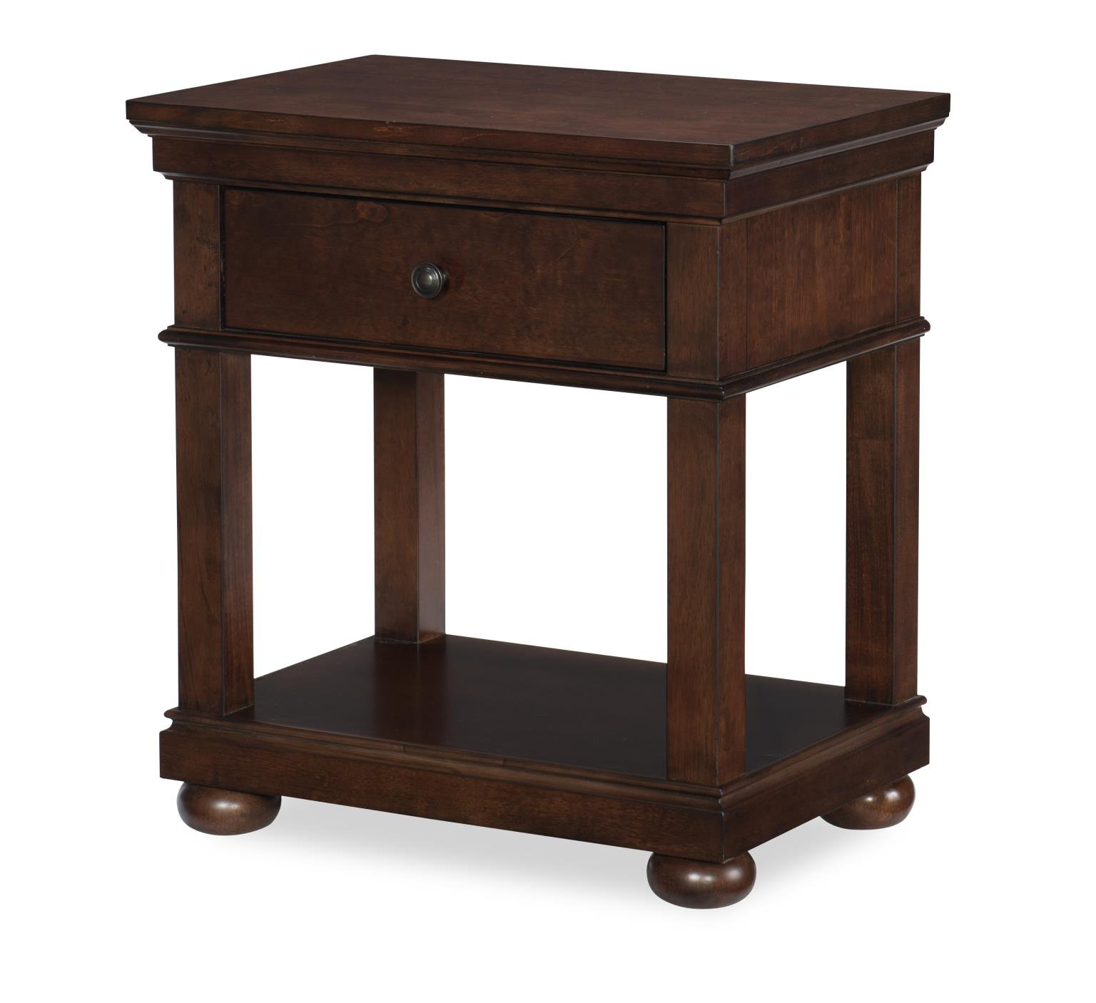 Jayden 1-Drawer Nightstand , Brown