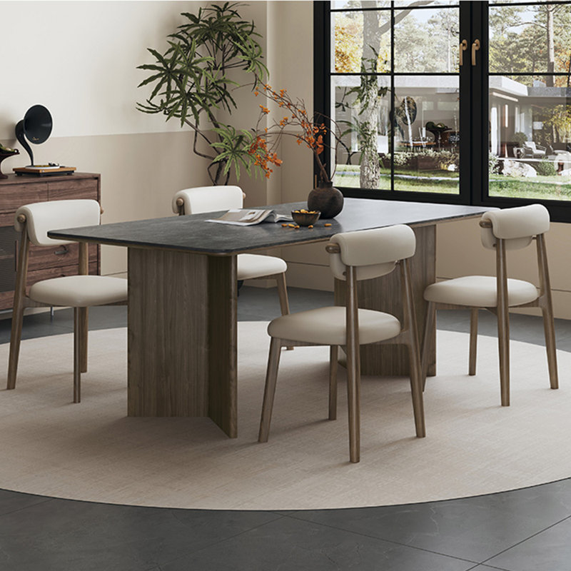 Ensemble de table de salle à manger rectangulaire Nordic Light, H 29,5 po x L 63 po x l 31,5 po