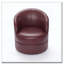 Fauteuil d'appoint pivotant en cuir-1613384873