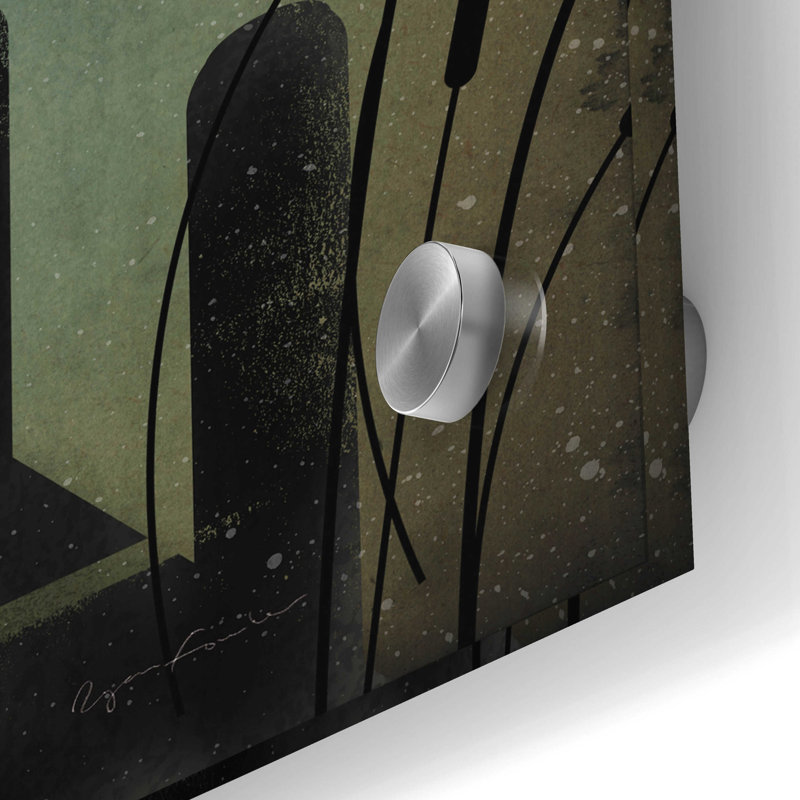 «Moonrise Black Dog» par Ryan Fowler, H 24 po x l 24 po x P 0,2 po