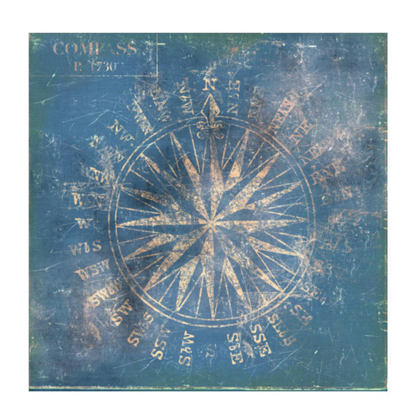 «Maritime IV» par Zoey Riley - impression, H 24 po x l 24 po x 1,5 po, Extérieur
