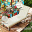 198cm Long Single Chaise with Cushions