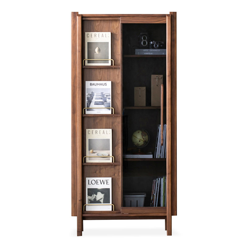 Nut-brown Solid  Wood Display Cases