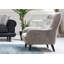 Fauteuil capitonné en polyester 33,07 po Cristopher