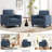 Mid-Century Accent Chairs Featuring Wide Backrest-311153062