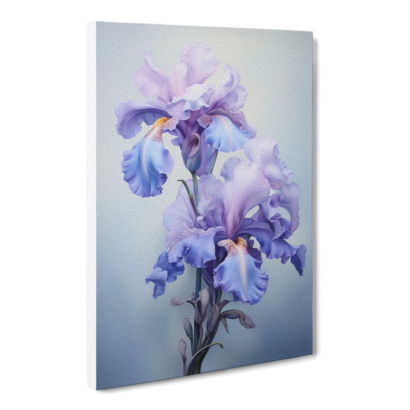 Iris Flower Realism - No Frame Print, 60cm H x 40cm W x 3cm D
