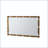 Gold Bamboo-Style Rectangular Wall Mirror