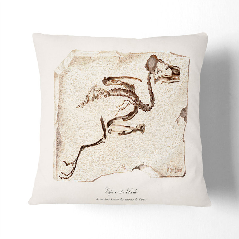 Square Throw Cushion, 40cm H x 40cm W x 15cm D, Stone