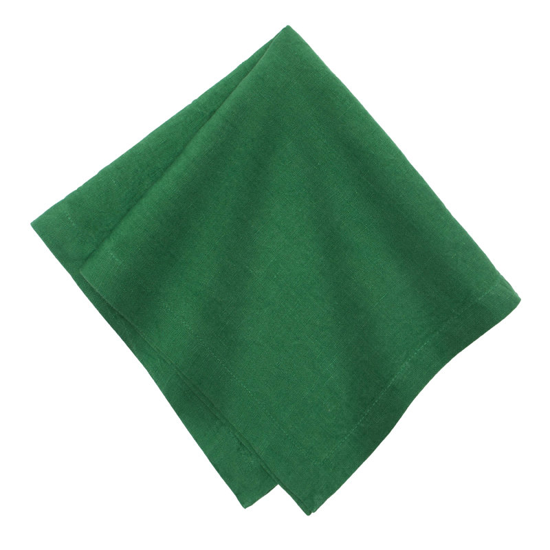 Dalissa Linen Square Napkin, Evergreen