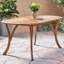Table de patio en bois 70 po avec finition en A pour une utilisation à l'extérieur