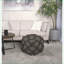 Pouf, laine fabriquée à la main Coton noyer brun 16 x 16 x 16 pouces entièrement assemblé | Laine | Coton-866136308
