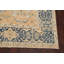 Tapis décoratif en laine de conception unique noué à la main New Age Oushak beige/bleu 9 pi 5 po x 12 pi 2 po