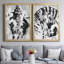 Toile encadrée de qualité supérieure Ocean Inkblot I - prête à être accrochée-524784216-524784217
