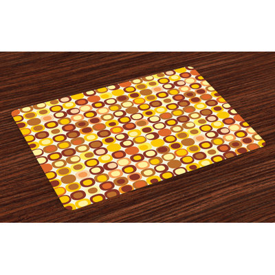 Cleary Mid Century Design Retro Square Placemat