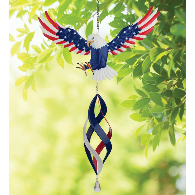 Décoration de jardin suspendue cinétique 19 pouces Americana