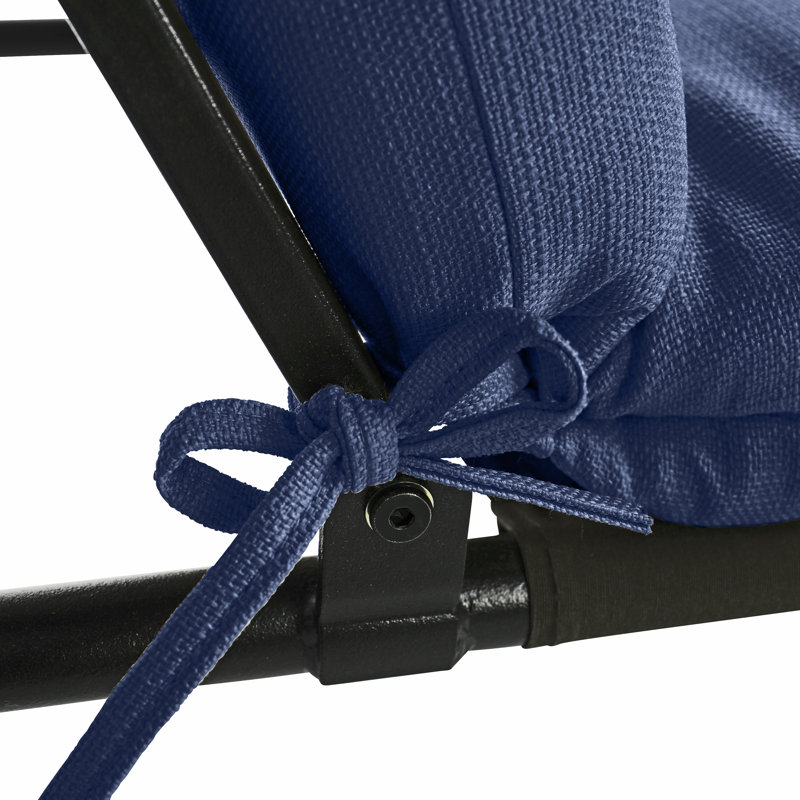 Wendin Outdoor 3'' Chaise Lounge Seat Cushion, Navy