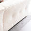 Velours côtelé beige moderne avec carré, 3 pour le salon et la chambre à coucher, revêtement doux et confortable de style nuage,