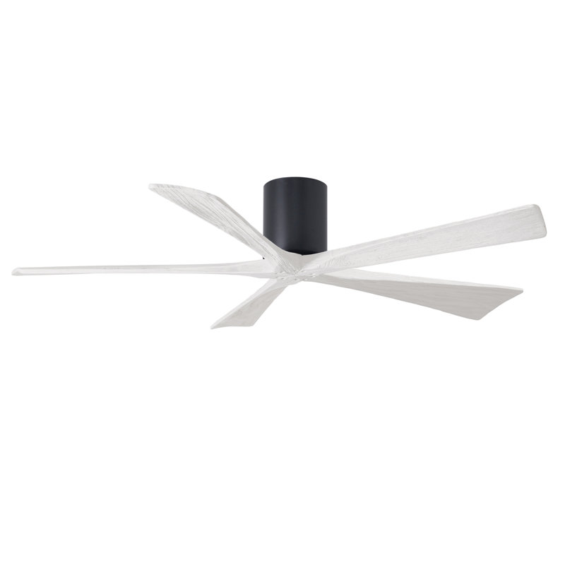 Ventilateur à pales encastré 5 pales Irene, Finition du boîtier du ventilateur, Noir mat, Blanc mat