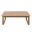 Tables de patio durables, conception moderne en bois d'acacia de 39,96 pouces pour terrasse