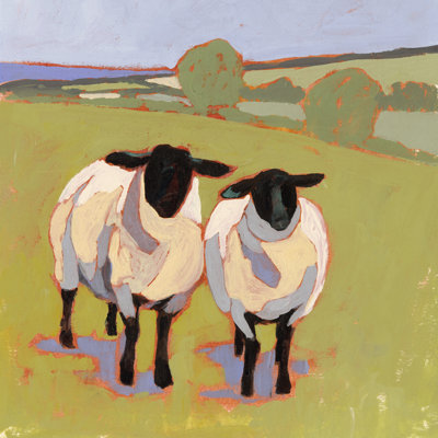 Suffolk Sheep IV by Victoria Borges - Wrapped Canvas Painting