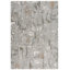 Ogreta abstrait tissé à la machine recyclé P.E.T. Tapis gris-2100234600