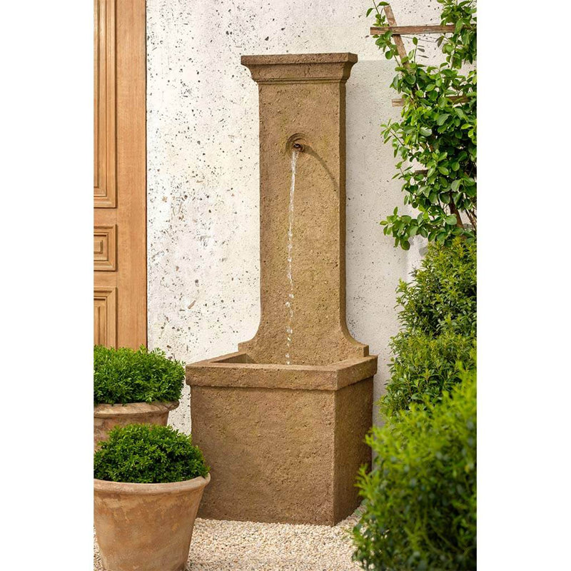 Relais Hand Crafted Weather Resistant Waterfall Fountain, Graystone