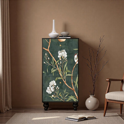 Armoire de rangement à cinq tiroirs Pine
