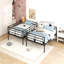 Lit superposé double au-dessus de double, noir-1733413560