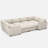 Knaack Velvet & Plush Large Sectional Modular Sofa, Livingroom 8 Seats 137.8'' Wide Sofa Bed With Detachable Back/Seat Cushions-306285755