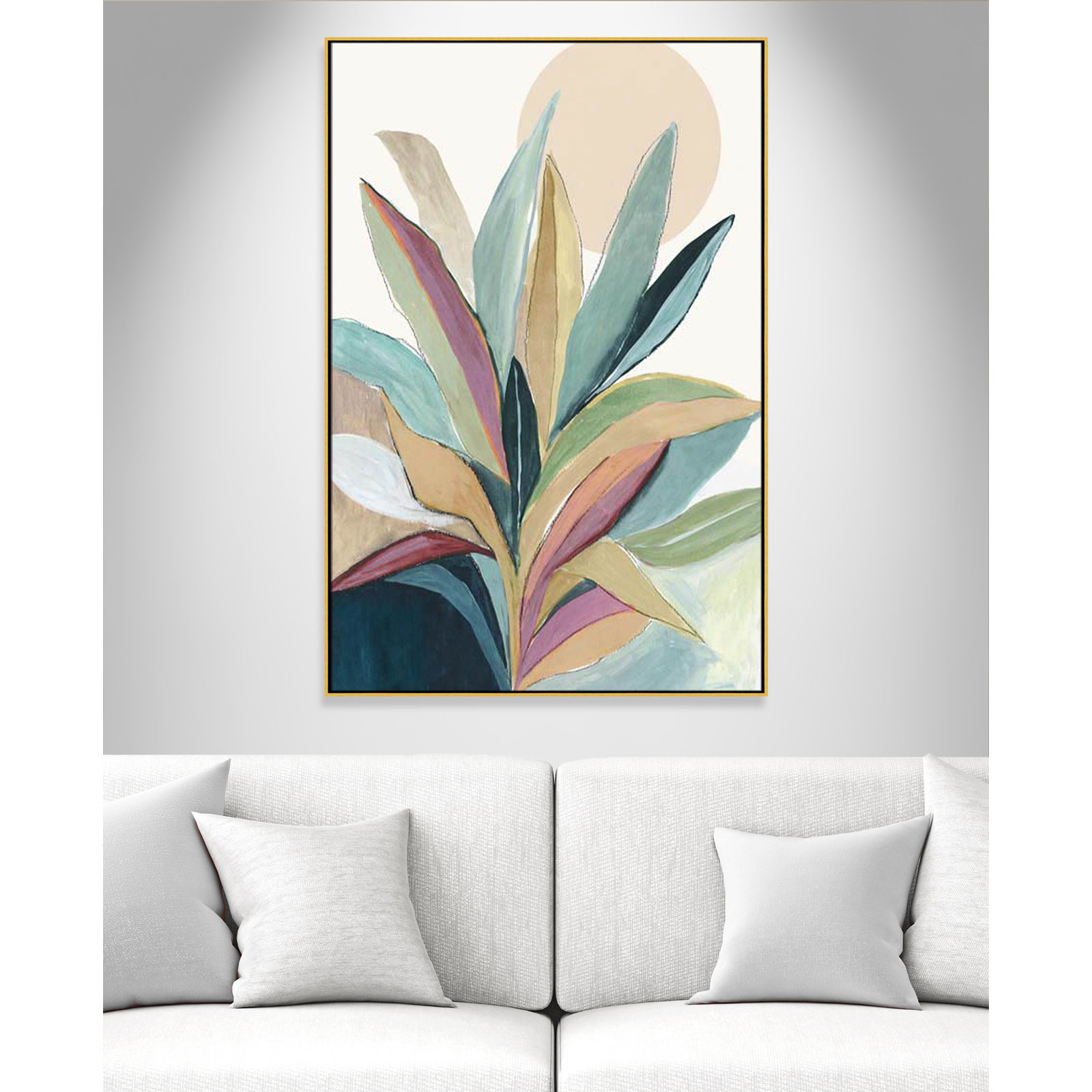 Gold Floater Framed, No Mat, 61.5" H x 41.5" W x 2" D