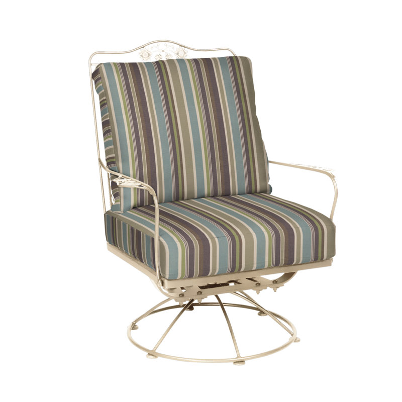 Briarwood Outdoor Swivel Lounge Chair, Weathered White, Canvas Spa Sunbrella® Canvas