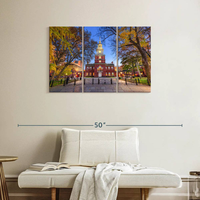 Independence Hall, 24" H x 38" W