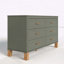 Commode 6 tiroirs moderne avec pieds en bois massif-1017893846