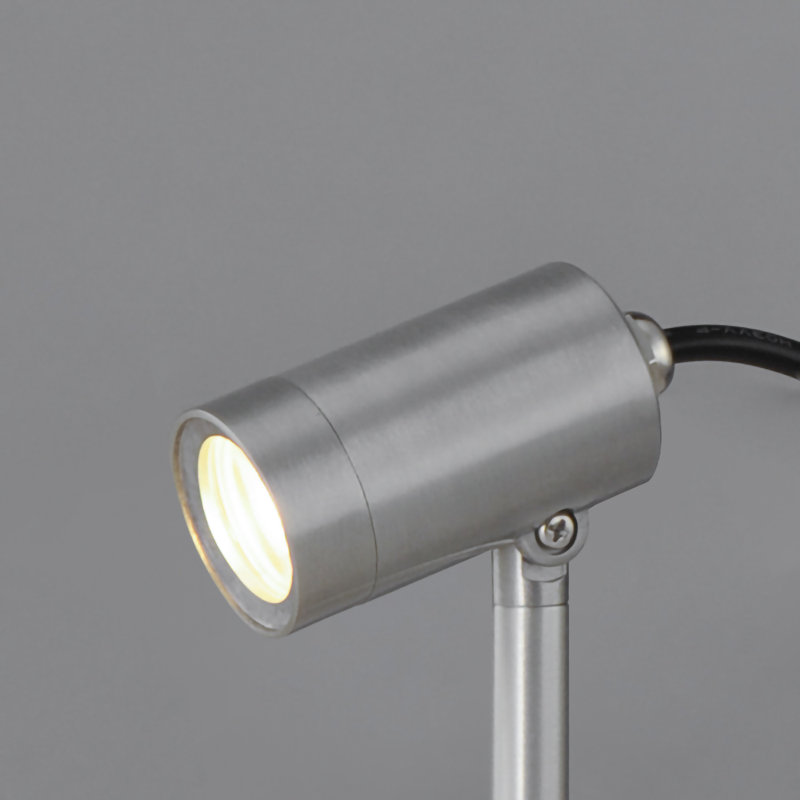 Alumilux Low Voltage Integrated LED Aluminum Pathway Light, Satin Aluminum