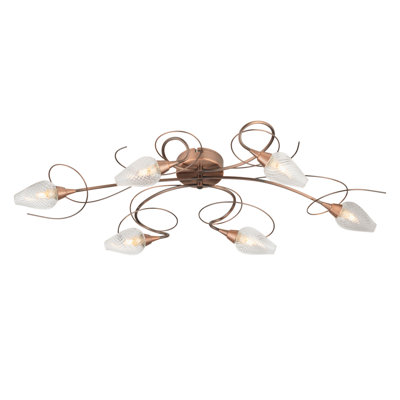 Kerby Glass Semi Flush Mount