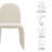 Junia Boucle Upholstered Arch Armless Dining Chair-109758086