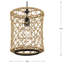 Luminaire suspendu cylindrique à 1 lumière Eimi