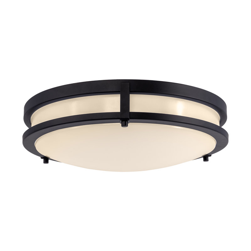 14.5 Inch Ripon LED Indoor Ceiling Light, Dimmable, Matte Black