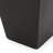 13" Cast Stone Planter, Black - For Outdoor Areas, Tapered Shape, 12.9" X 25.01 Highly , No Assembly, 13X13x25.01 Inches-215754823