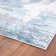 Tapis abstrait gris / bleu Rethman