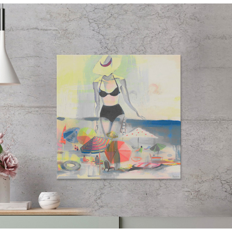 Parvez Taj - Wrapped Canvas Painting, 45cm H x 45cm W