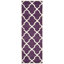 Tapis mauve / ivoire en laine Carolene-19273598