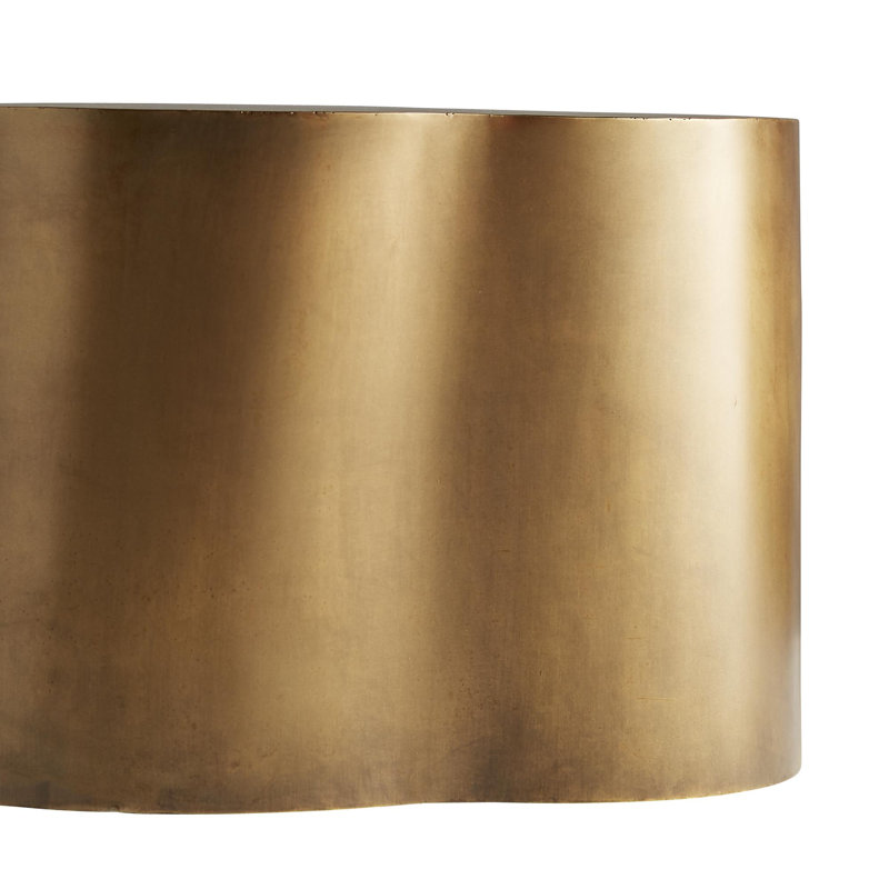 Meadow Coffee Table, Antique Brass