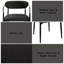 Ensemble de 2 chaises d'appoint en chenille Jaramillo