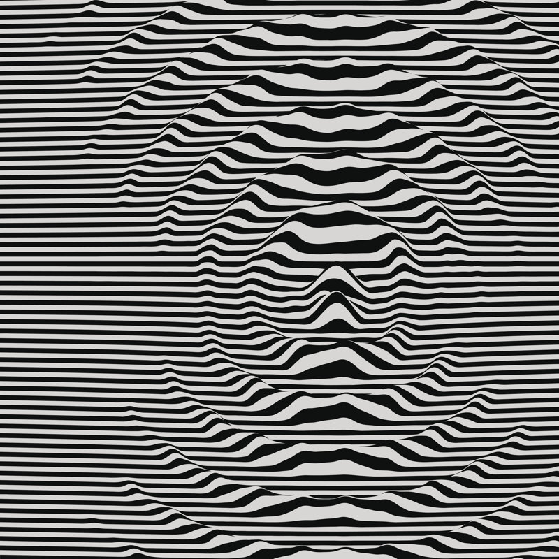 Waveform Background - Wrapped Canvas Print, 76cm H x 76cm W x 3.8cm D