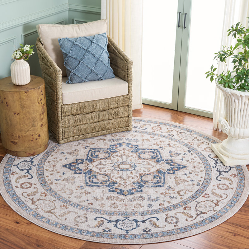 Ellwood 212 Performance Oriental Rug, Round 6'5"