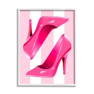 Heels On Pink Stripes par Lil 'Rue